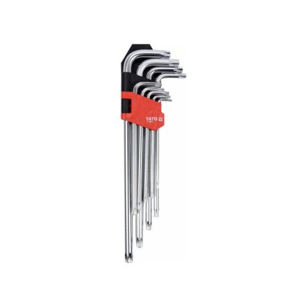 YATO Langer Torx-Schlüsselsatz 9-teilig T10-T50 CrV