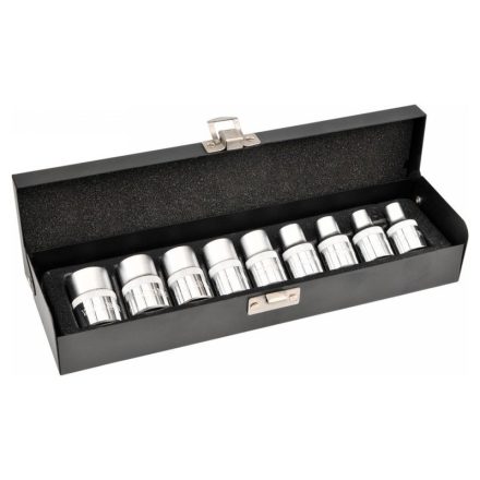 YATO Steckschlüsselsatz 9-teilig Außen-Torx 1/2" E10-E24 CrV