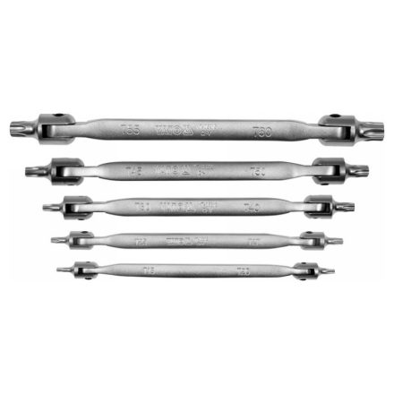 YATO Scharnier-Torx-Schlüsselsatz 5-teilig T15-T60 CrV