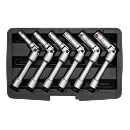YATO Steckschlüsselsatz 6-teilig 8 / 9 / 10 / 12 / 14 / 16 mm 3/8" CrV
