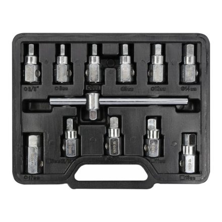 YATO Ölablassschlüssel-Satz 12-teilig 8-13 mm, 8-17 mm 3/8"