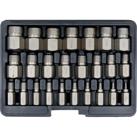 YATO Schraubenausdreh-Set 25-teilig (für Innen-Torx-, Sechskant- und Spline-Schrauben)