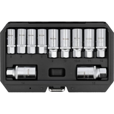 YATO Schrauben-Extraktor-Set, 11-teilig, 3/8", 1/2"