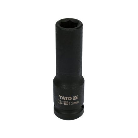 YATO Maschinenlanger Steckschlüssel 1/2" 12 mm CrMo