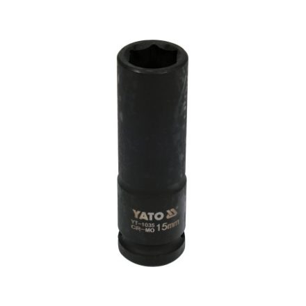 YATO Maschinenlanger Steckschlüssel 1/2" 15 mm CrMo