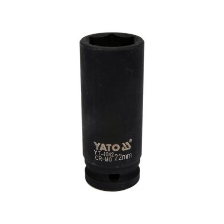 YATO Maschinenlanger Steckschlüssel 1/2" 22 mm CrMo