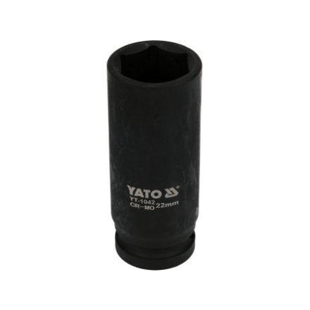 YATO Maschinenlanger Steckschlüssel 1/2" 22 mm CrMo