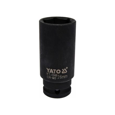 YATO Maschinenlanger Steckschlüssel 1/2" 26 mm CrMo