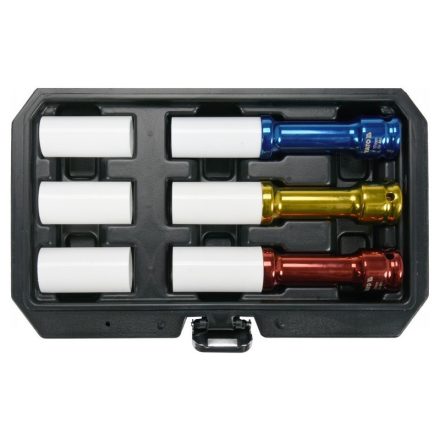 YATO Alufelgen-Steckschlüsselsatz 6-teilig 1/2" 17/19/21 mm CrMo
