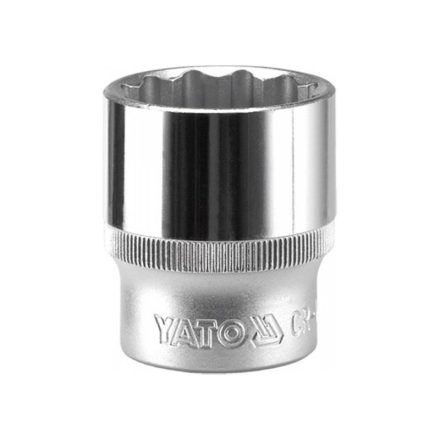 YATO Steckschlüssel 12 abgewinkelt 1/2" 23 mm CrV