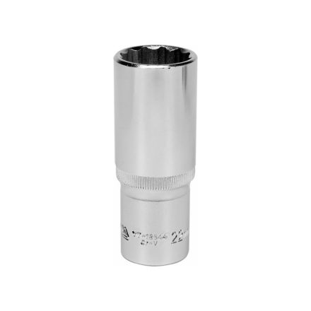 YATO Langer Steckschlüssel 12 abgewinkelt 1/2" 22 mm CrV