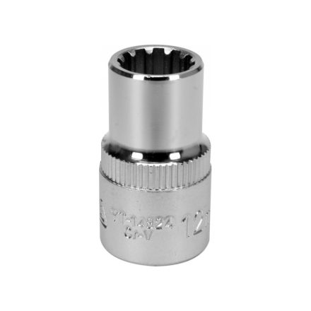YATO Steckschlüssel Spline 1/2" 12 mm CrV