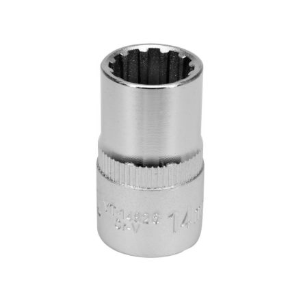 YATO Steckschlüssel Spline 1/2" 14 mm CrV
