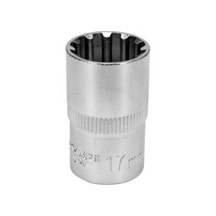 YATO Steckschlüssel Spline 1/2" 17 mm CrV