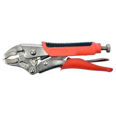 YATO Gebogene selbstsperrende Zange 140 mm mit gummiertem Griff