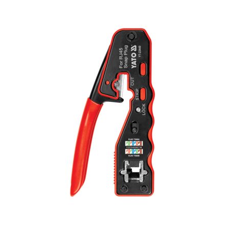 YATO Crimpzange 135 mm für UTP-Netzwerk/RJ45-Anschlüsse
