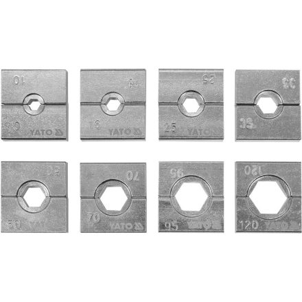 YATO Pressbacken-Set 8-teilig 10-120 mm für YT-22860 Hydraulikpresse