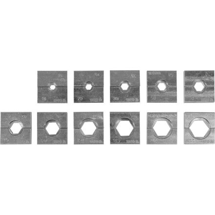YATO Pressbacken-Set 11-teilig 16-300 mm für hydraulische Presse YT-22862