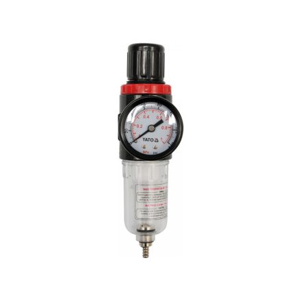 YATO Pneumatischer Luftfilter mit Druckregler 1/4"