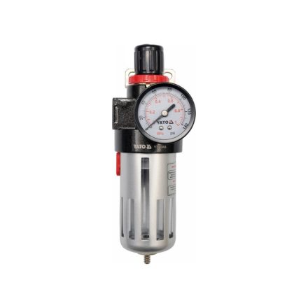 YATO Pneumatischer Luftfilter mit Druckregler 1/2"