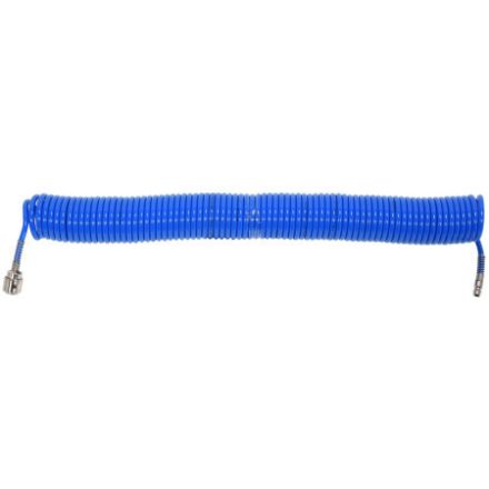 YATO Pneumatikschlauch (Spirale) mit Schnellkupplung 5,5 x 8 mm x 15 m 1,2 MPa