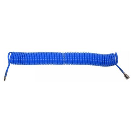 YATO Pneumatikschlauch (Spirale) mit Schnellkupplung 6,5 x 10 mm x 15 m 1,2 MPa