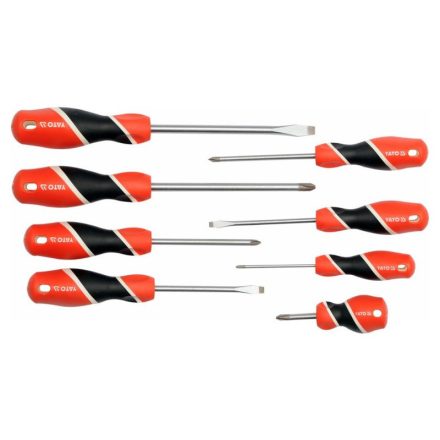 YATO Schraubendreher-Set 8-teilig magnetisch S2