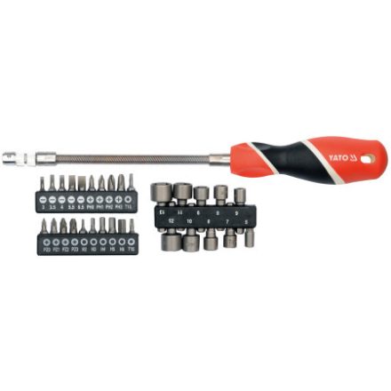 YATO Schraubendreher flexibel 1/4" 31 Teile