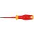 YATO Schraubenzieher Schlitz 2,5 x 75 mm, bis 1000 V isoliert, schlankes Design