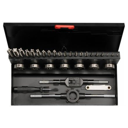 YATO Gewindebohrer- und Schneidset (Hand) 32-teilig HSS M3-M12