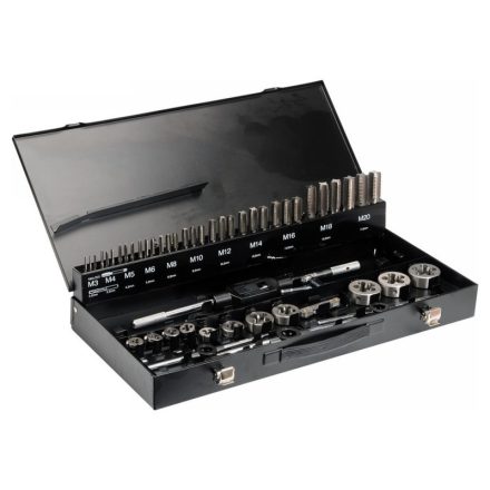 YATO Gewindebohrer- und Schneidset (Hand) 56-teilig HSS M3-M20