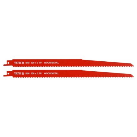 YATO Säbelsägeblatt 300 mm/6TPI Bimetall (2 Stück)