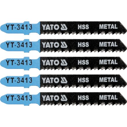 YATO Stichsägeblatt für Metall T-Aufnahme 12TPI 75/1,0 mm HSS (5 Stück)