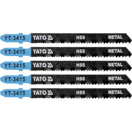 YATO Stichsägeblatt für Metall T-Schaft 24-10TPI 100/1,0 mm HSS (5 Stück)