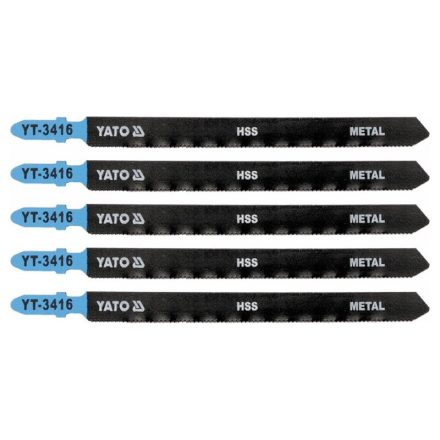 YATO Stichsägeblatt für Metall T-Aufnahme 21TPI 130/1,0 mm HSS (5 Stück)