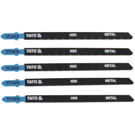 YATO Stichsägeblatt für Metall T-Aufnahme 21TPI 130/1,0 mm HSS (5 Stück)