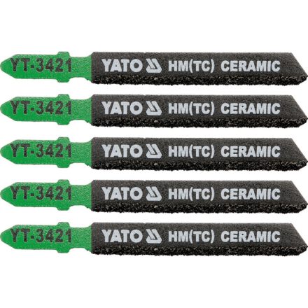 YATO Stichsägeblatt für Keramik T-Schaft 75/1,2 mm HM/TC (5 Stk.)