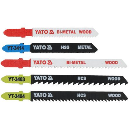 YATO Stichsägeblatt-Set 5-teilig T-Aufnahme