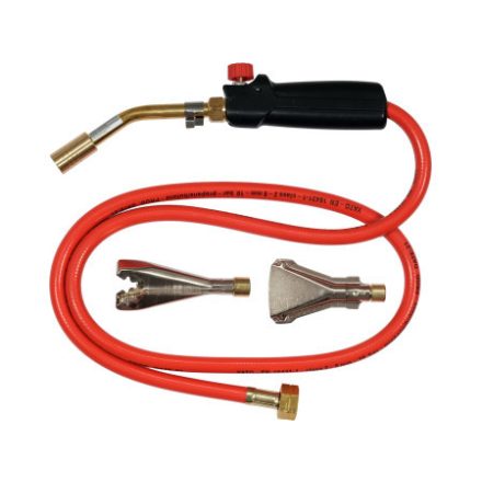 YATO Gasbrenner 4 kW mit 3 Ersatzköpfen, 1,5 m Schlauch (Brenner)