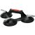 YATO Glasplattenhalter dreifach aus Aluminium