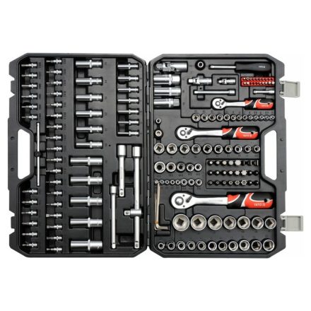 YATO Steckschlüsselsatz 173-teilig 1/4", 3/8", 1/2" CrV