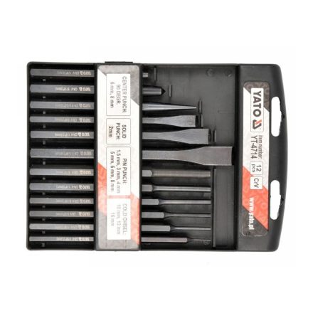 YATO Flachschneider-, Locher- und Bolzenstanzer-Set 12-teilig