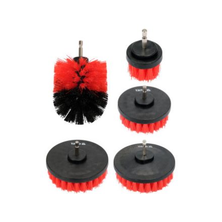 YATO Bürstenset mit 5-teiligem Bithalter