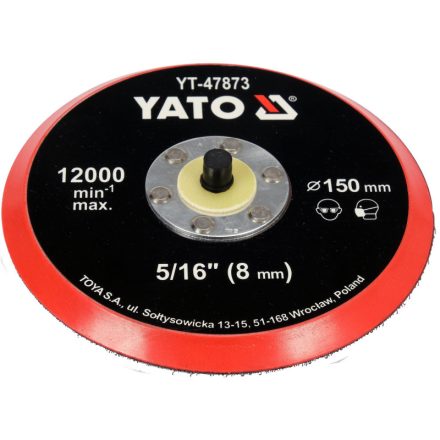 YATO Kletthaftende Gummischeibe 150 mm 5/16"