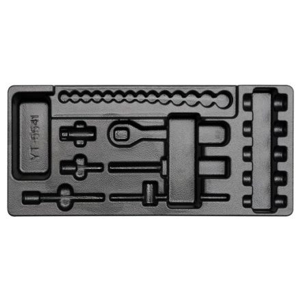 YATO Steckschlüsselsatz 25-teilig 1/4" 3,5-14 mm CrV (Schubladeneinsatz ohne Werkzeug)