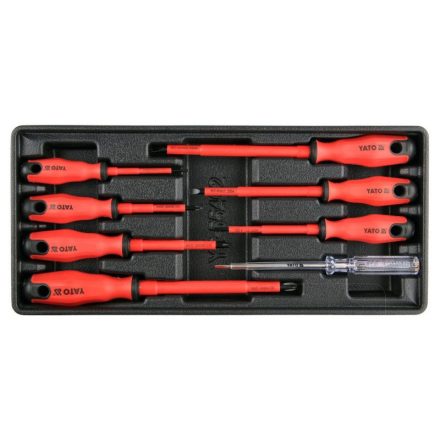 YATO Schraubendreher-Set 8-teilig isoliert bis 1000 V (Schubladeneinsatz)