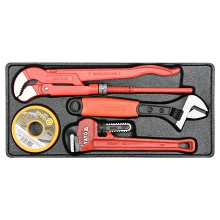 YATO Sanitärwerkzeug-Set 4-teilig (Schubladeneinsatz)