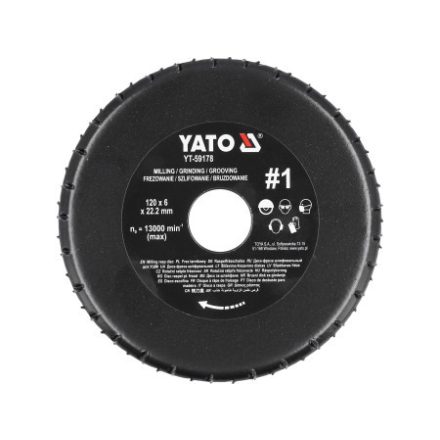 YATO Raspelscheibe fein #3 125 x 22,2 mm