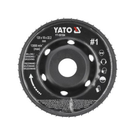 YATO Grobschleifscheibe #1 120 x 22,2 mm