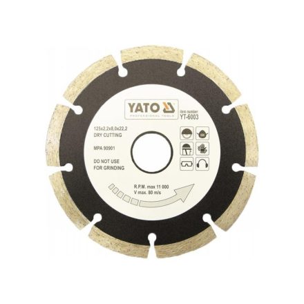 YATO Diamanttrennscheibe 180 x 2,5 x 8,0 x 22,2 mm segmentiert